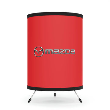 Red Mazda Tripod Lamp with High-Res Printed Shade, US\CA plug™