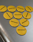 Yellow McLaren Button Magnet, Round (10 pcs)™