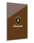 Brown Lamborghini Acrylic Prints (French Cleat Hanging)™