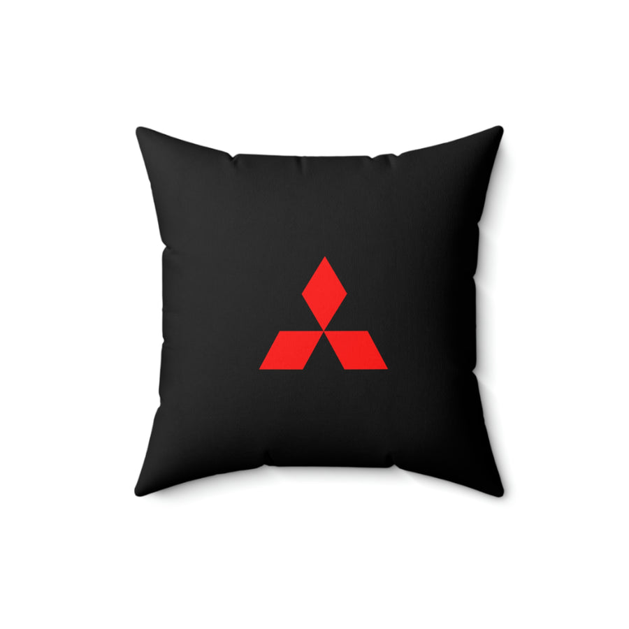 Black Mitsubishi Spun Polyester Square Pillow™