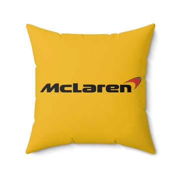 Yellow Mclaren Spun Polyester Square Pillow™