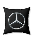 Black Mercedes Spun Polyester Square Pillow™