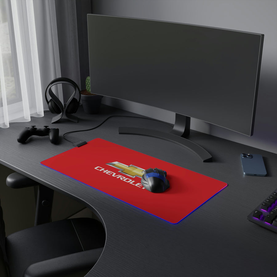 Red Chevrolet LED Gaming Mouse Pad™