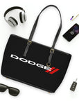 Black Dodge Leather Shoulder Bag™