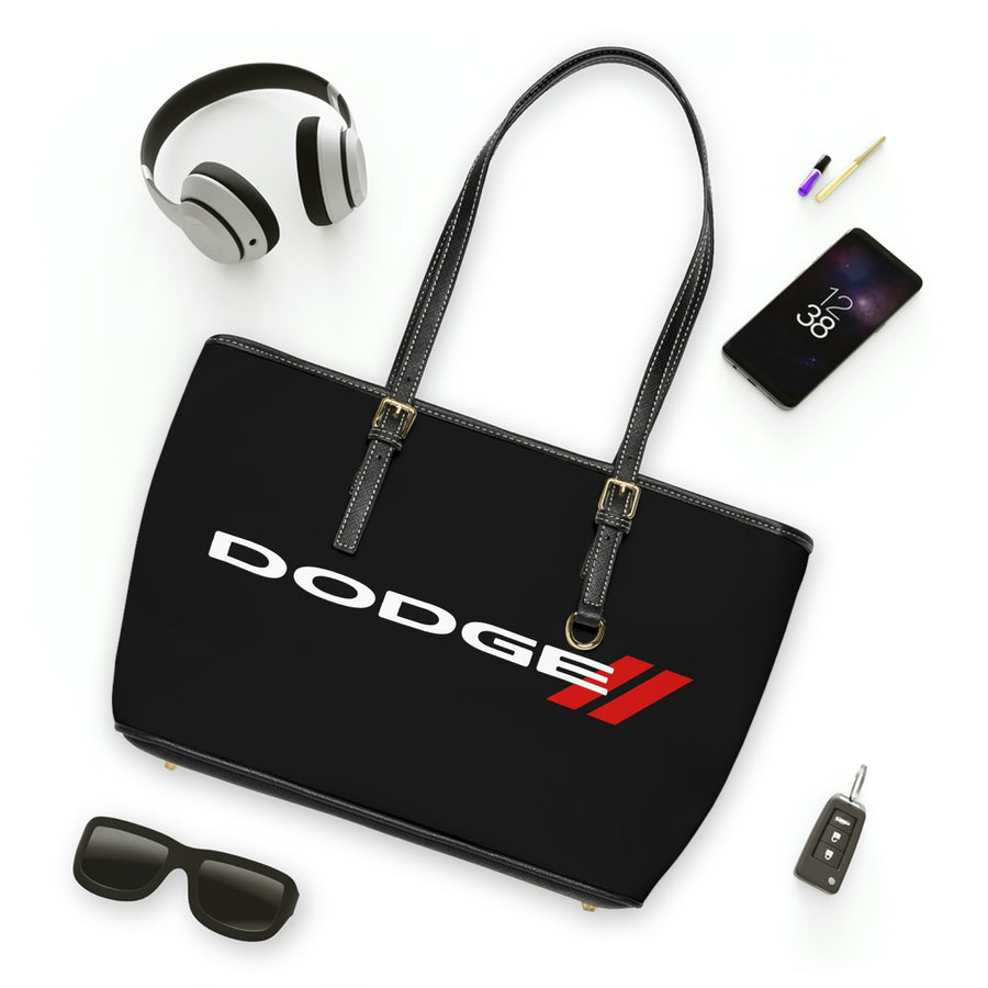 Black Dodge Leather Shoulder Bag™