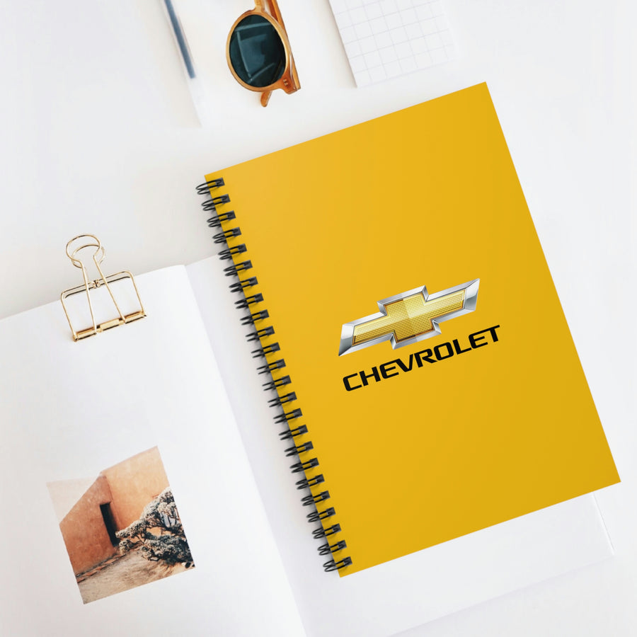 Yellow Chevrolet Spiral Notebook - Ruled Line™
