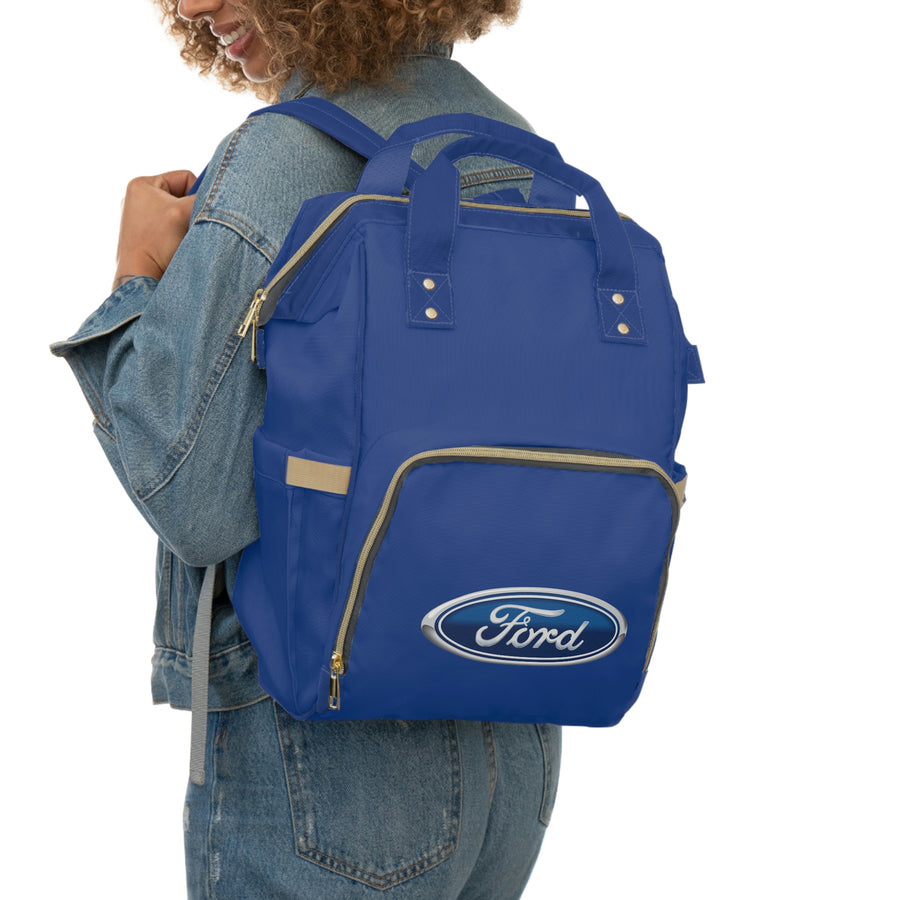 Dark Blue Ford Multifunctional Diaper Backpack™