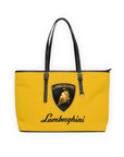 Yellow Lamborghini Leather Shoulder Bag™