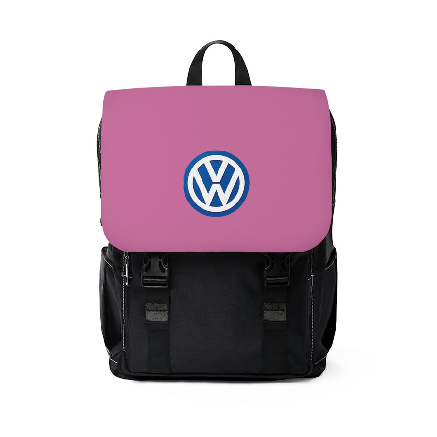 Unisex Pink Volkswagen Casual Shoulder Backpack™