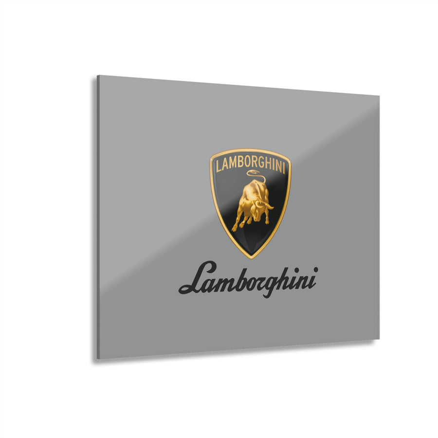 Grey Lamborghini Acrylic Prints (French Cleat Hanging)™