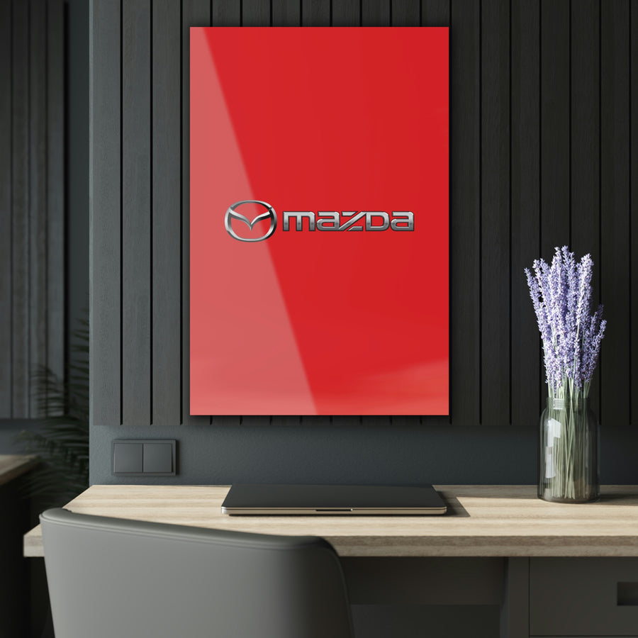 Red Mazda Acrylic Prints (French Cleat Hanging)™