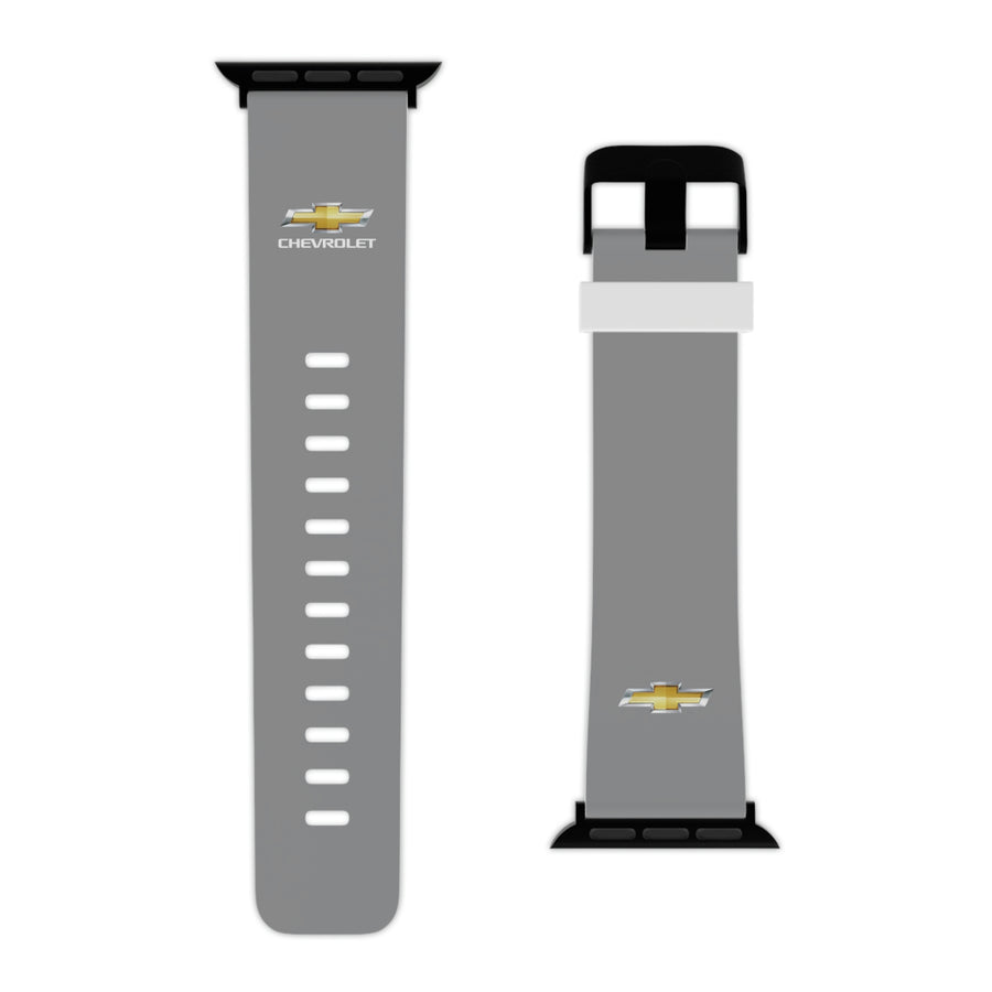 Grey Chevrolet Watch Band for Apple Watch™