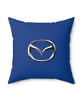 Dark Blue Mazda Spun Polyester Square Pillow™