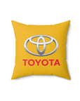 Yellow Toyota Spun Polyester Square Pillow™