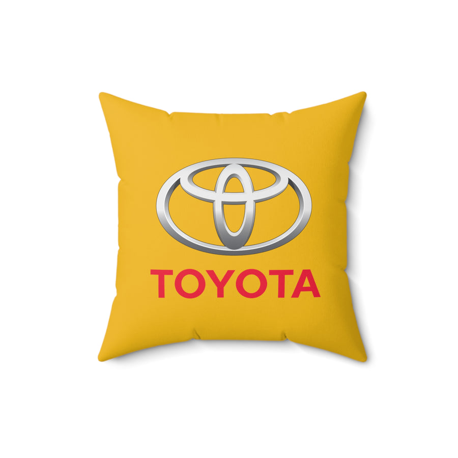 Yellow Toyota Spun Polyester Square Pillow™