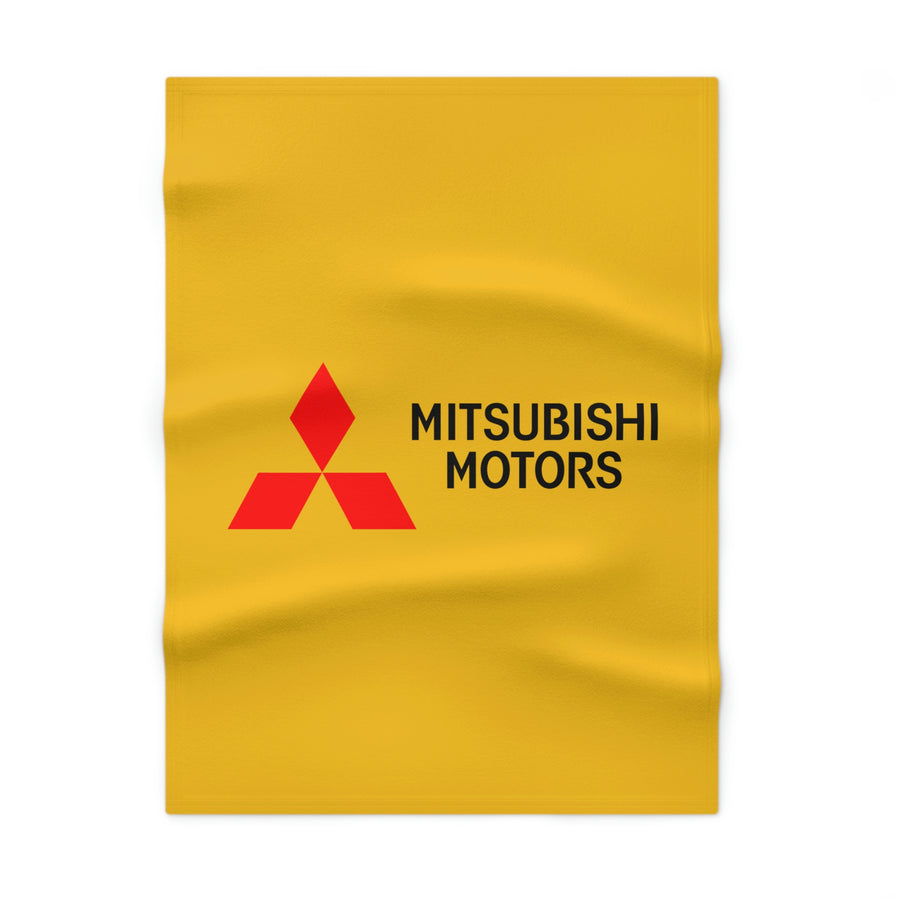 Yellow Mitsubishi Soft Fleece Baby Blanket™