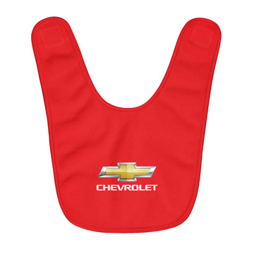 Red Chevrolet Fleece Baby Bib™