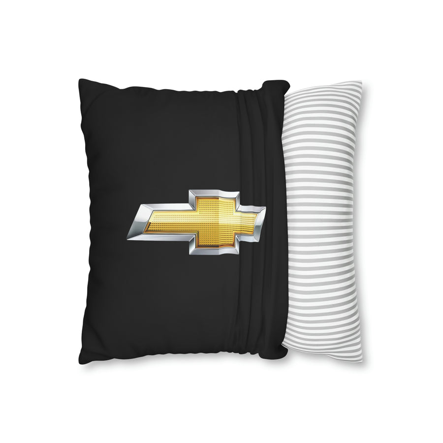 Black Chevrolet Spun Polyester pillowcase™