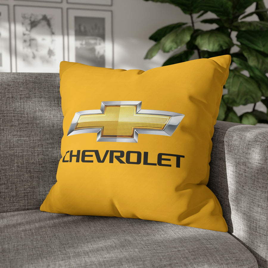 Yellow Chevrolet Spun Polyester pillowcase™