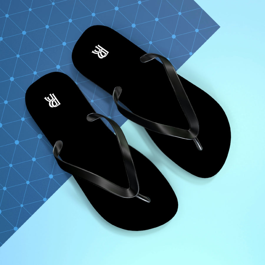 Unisex Black Rolls Royce Flip Flops™