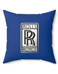 Dark Blue Rolls Royce Spun Polyester Square Pillow™