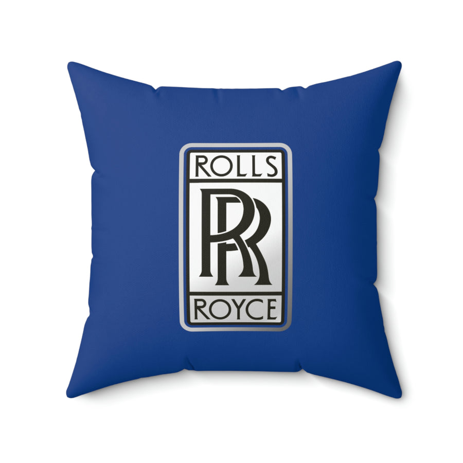 Dark Blue Rolls Royce Spun Polyester Square Pillow™