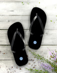 Unisex Black Volkswagen Flip Flops™