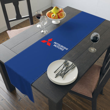 Dark Blue Mitsubishi Table Runner (Cotton, Poly)™