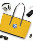 Yellow Volkswagen Leather Shoulder Bag™