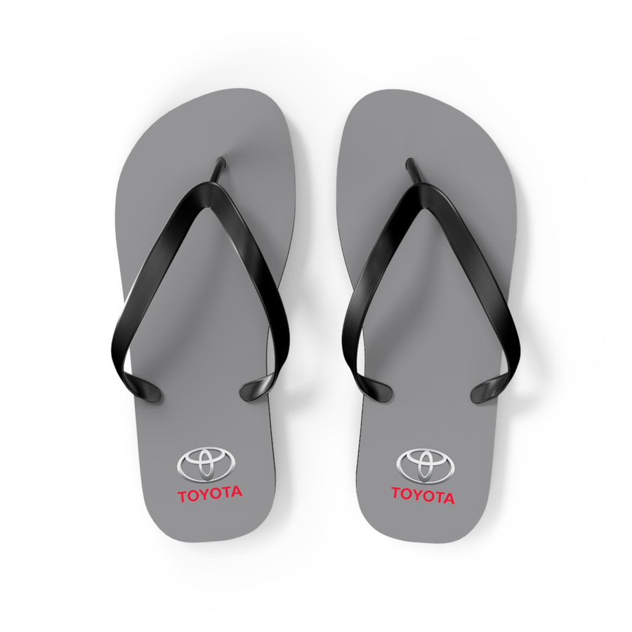 Unisex Grey Toyota Flip Flops™