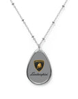 Grey Lamborghini Oval Necklace™