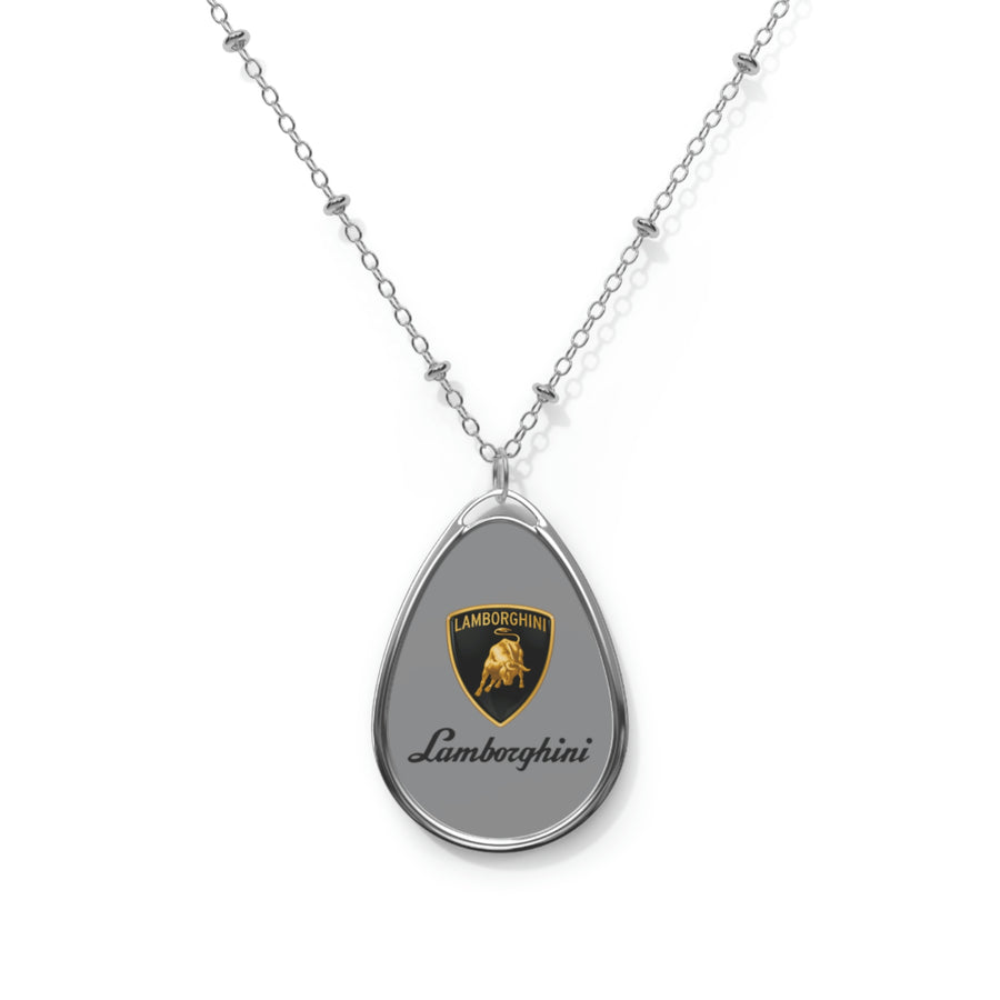 Grey Lamborghini Oval Necklace™