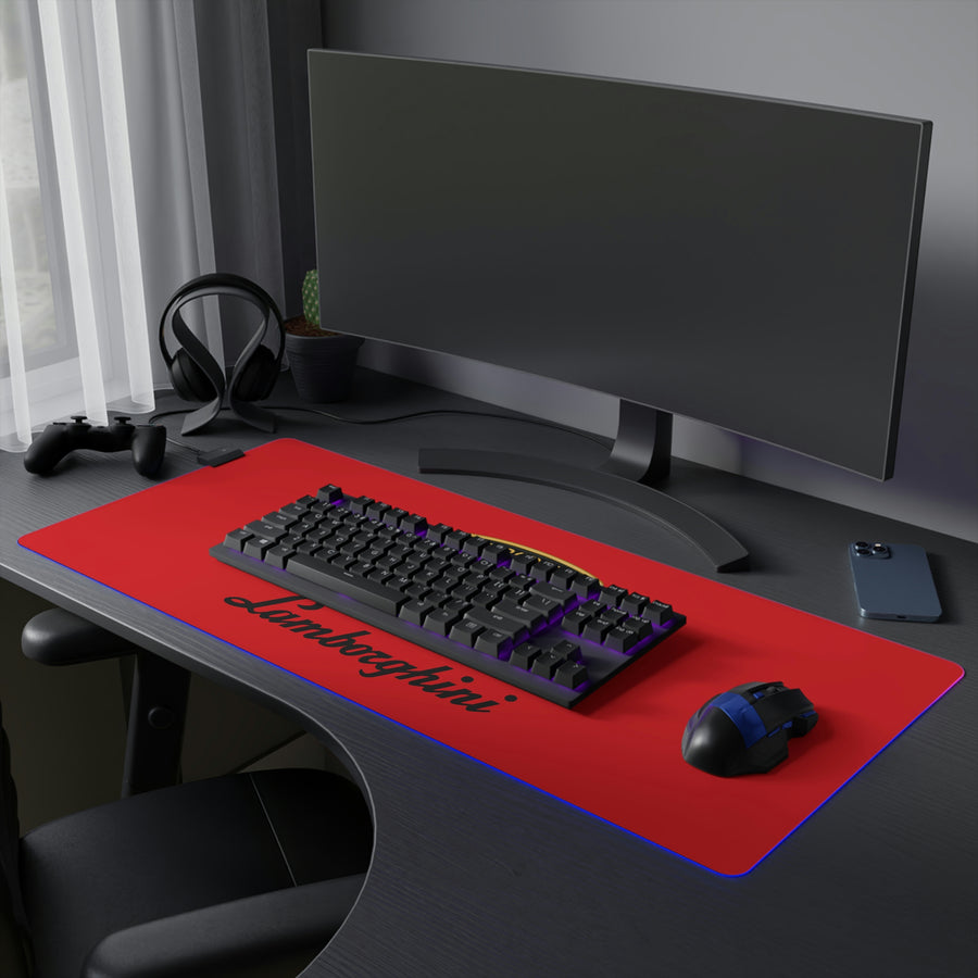 Red Lamborghini LED Gaming Mouse Pad™