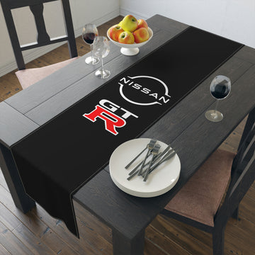 Black Nissan GTR Table Runner (Cotton, Poly)™