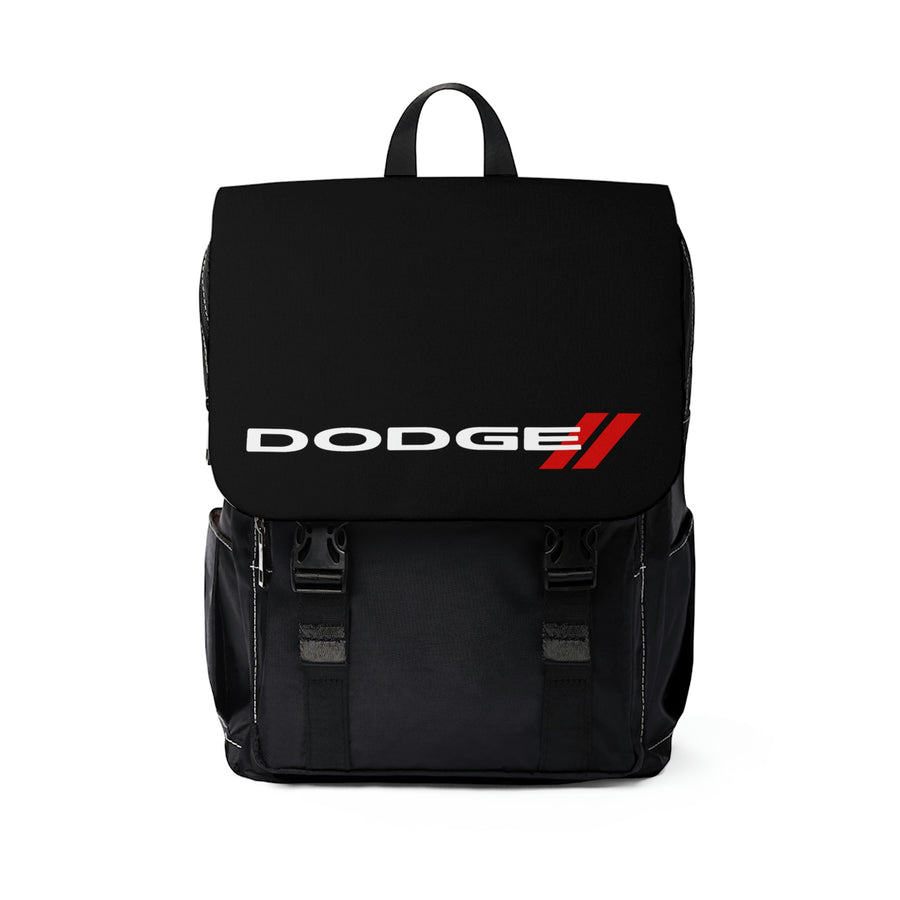 Unisex Black Casual Shoulder Dodge Backpack™