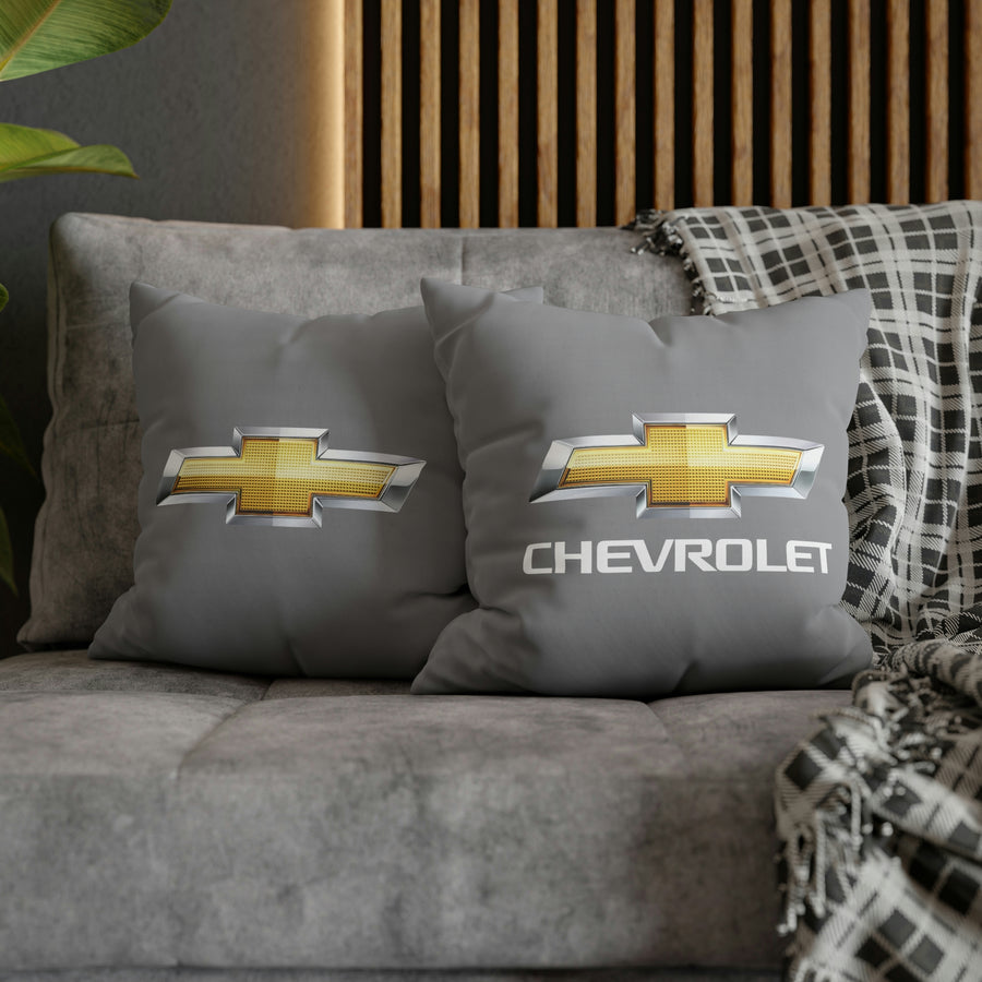Grey Chevrolet Spun Polyester pillowcase™