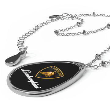 Black Lamborghini Oval Necklace™