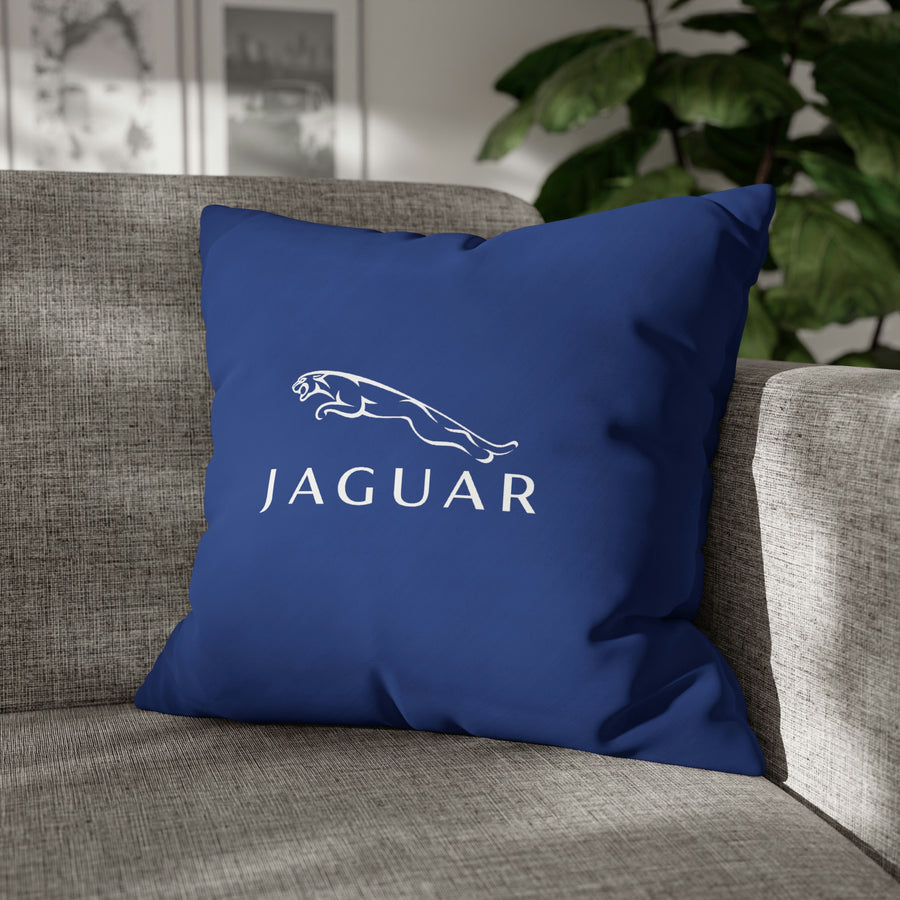 Dark Blue Jaguar Spun Polyester pillowcase™