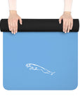 Light Blue Jaguar Rubber Yoga Mat™