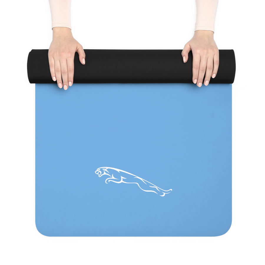 Light Blue Jaguar Rubber Yoga Mat™