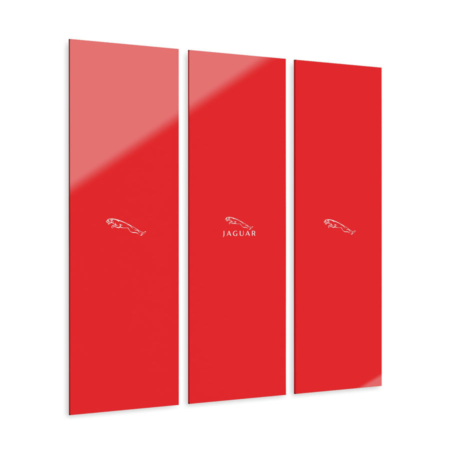Red Jaguar Acrylic Prints (Triptych)™