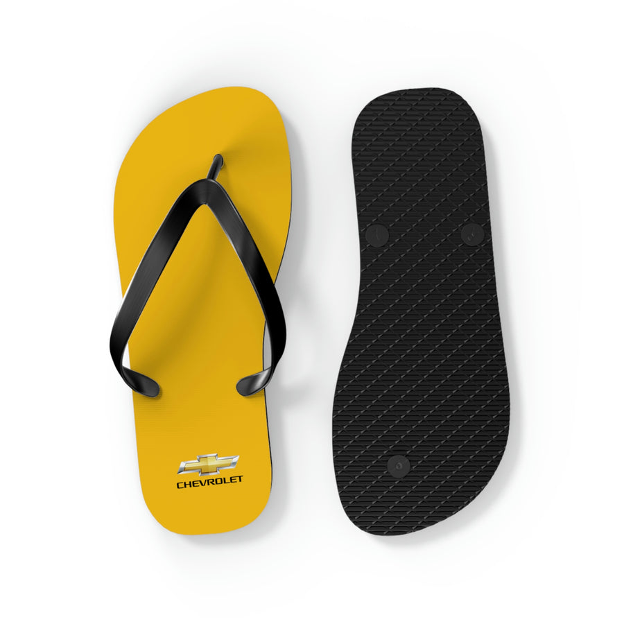 Unisex Yellow Chevrolet Flip Flops™