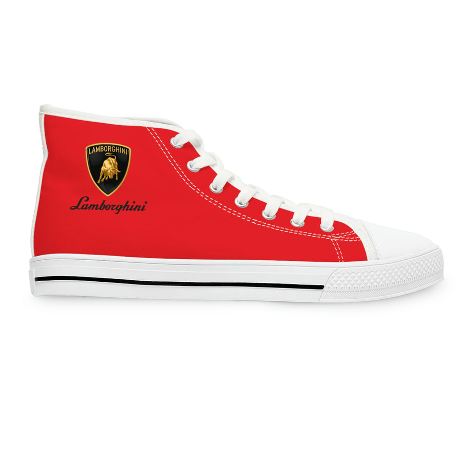 Women's Red Lamborghini High Top Sneakers™