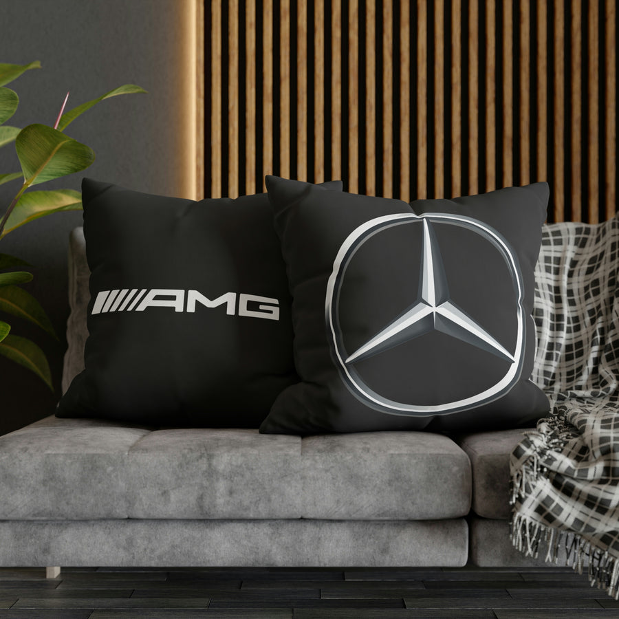 Black Mercedes Spun Polyester Pillowcase™