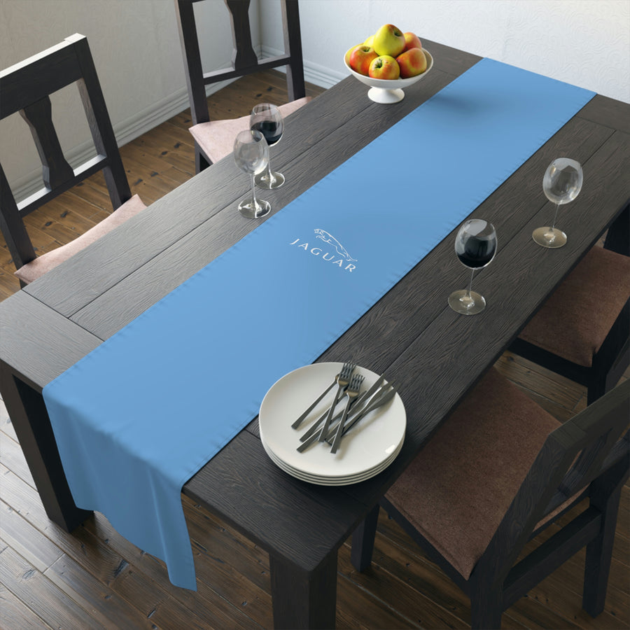 Light Blue Jaguar Table Runner (Cotton, Poly)™