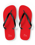 Unisex Red Jaguar Flip Flops™