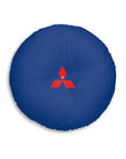 Dark Blue Mitsubishi Tufted Floor Pillow, Round™