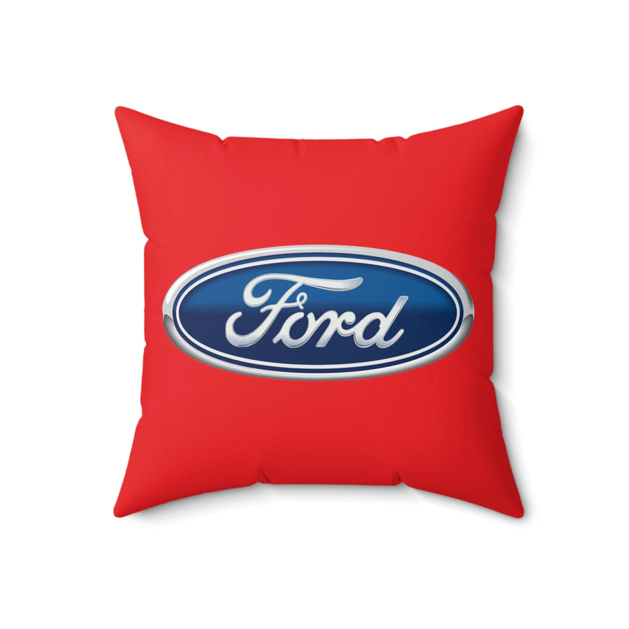 Red Ford Spun Polyester Square Pillow™