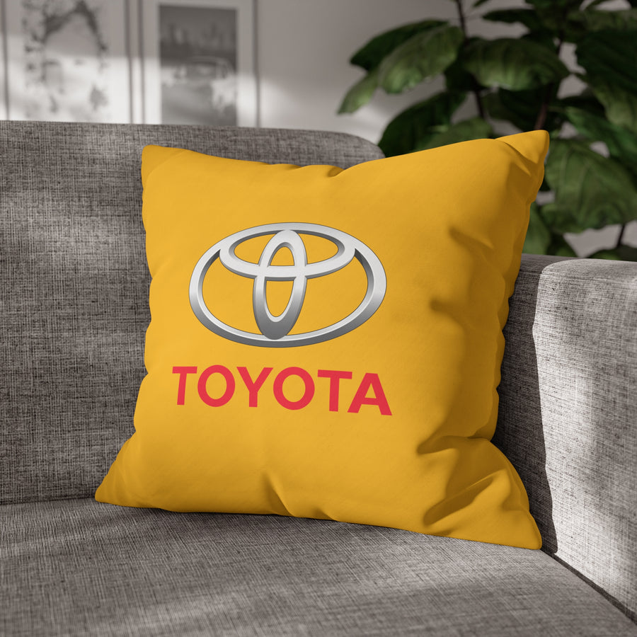 Yellow Toyota Spun Polyester pillowcase™