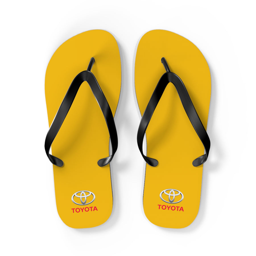 Unisex Yellow Toyota Flip Flops™